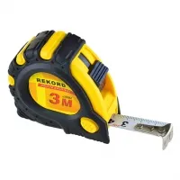 Рулетка измерительная с фиксатором, 3 м*16 мм, "REKORD"